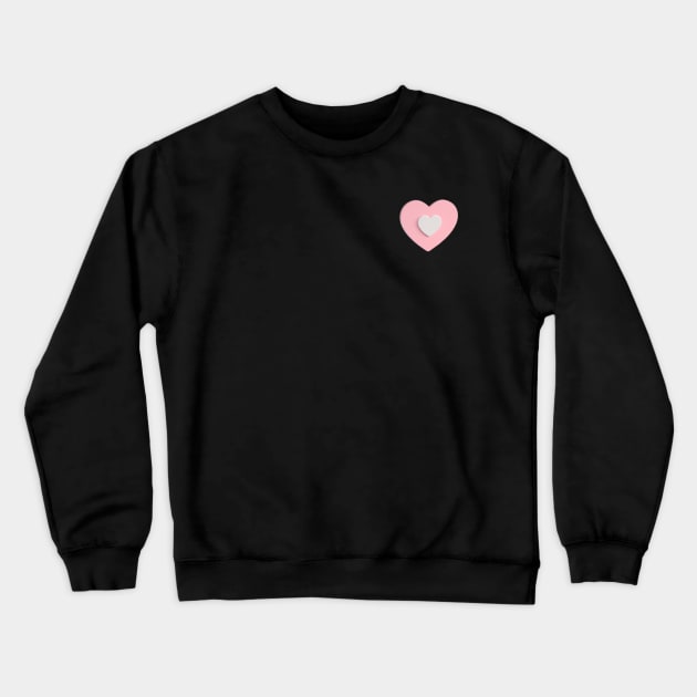 Little Pink Heart Crewneck Sweatshirt by Family shirts